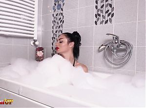Sensual Goddess Ambra Seduces You in The Bathtub