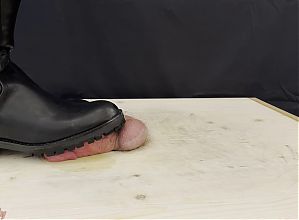 Hard Bootjob in Hunter Boots with TamyStarly - Ballbusting, CBT, Trampling, Femdom, Feet, Shoes, Stomping, Cockboard